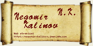 Negomir Kalinov vizit kartica